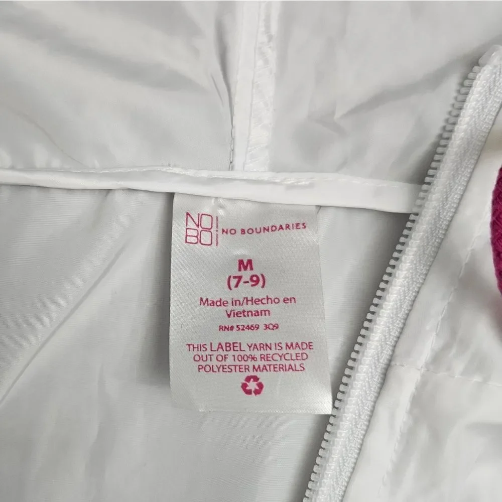 No Boundaries zip up hoodie windbreaker jacket